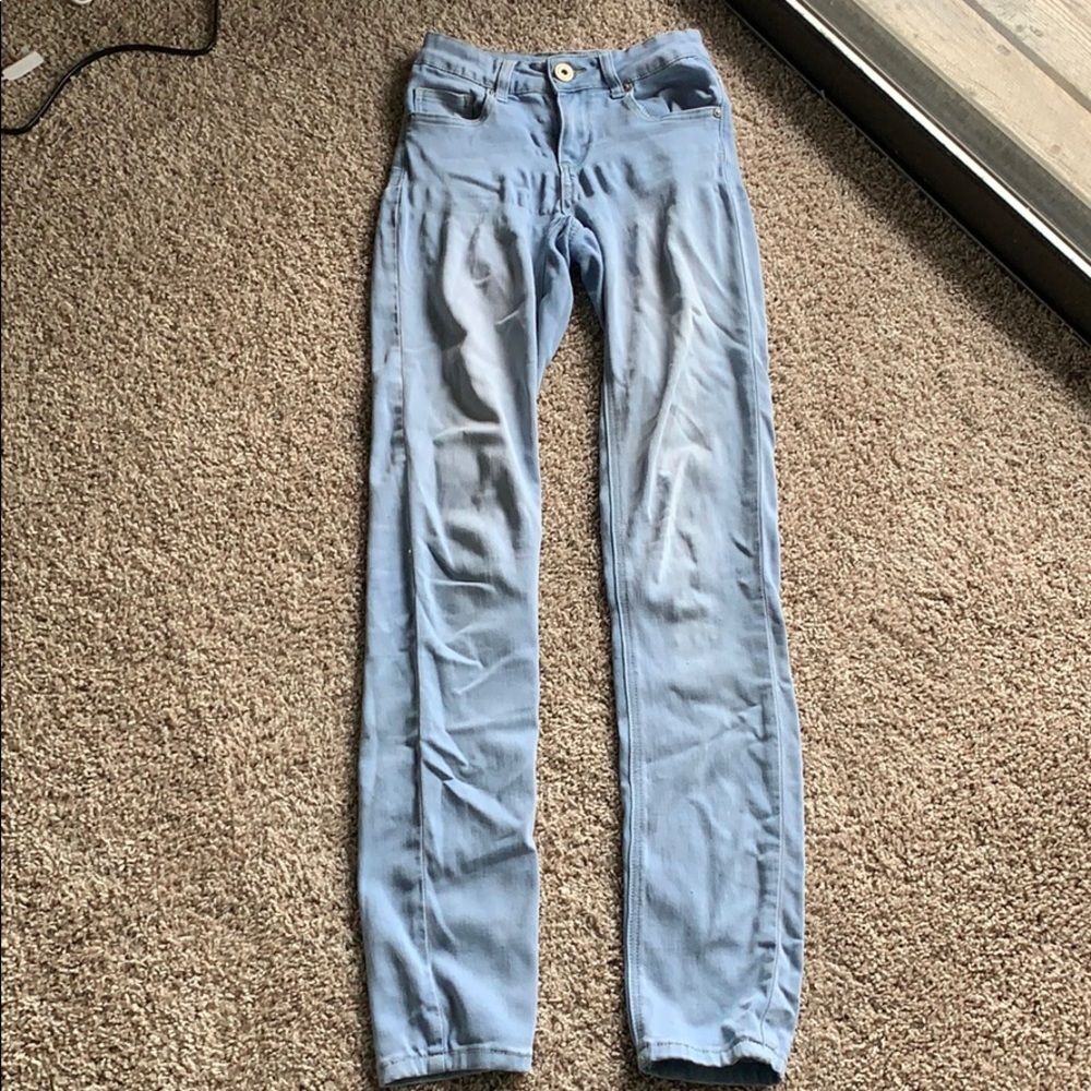 Light blue skinny jeans